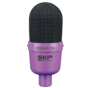 Microfone C/ Fio P/ Estúdio P2 Podcast 200 - SKP