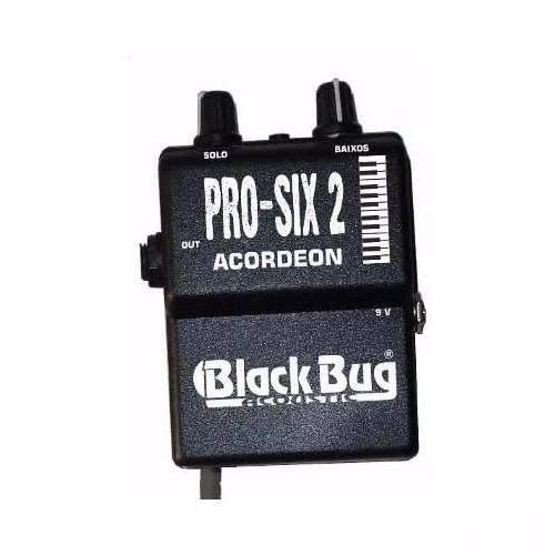 Microfone Captador Acordeon Prosix2 Mic Sennheiser Black Bug