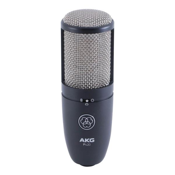 Microfone Cardióide AKG P 420 Conector 3-Pin XLR Preto