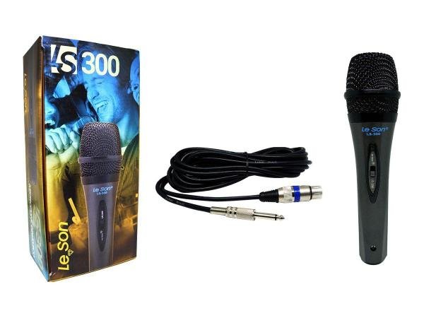 Microfone com Cabo LS 300 Dinâmico LeSon