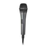 Microfone com fio cinza fractius para mudança de tipo de bobina de alto-falante Microfone de cabeça plana