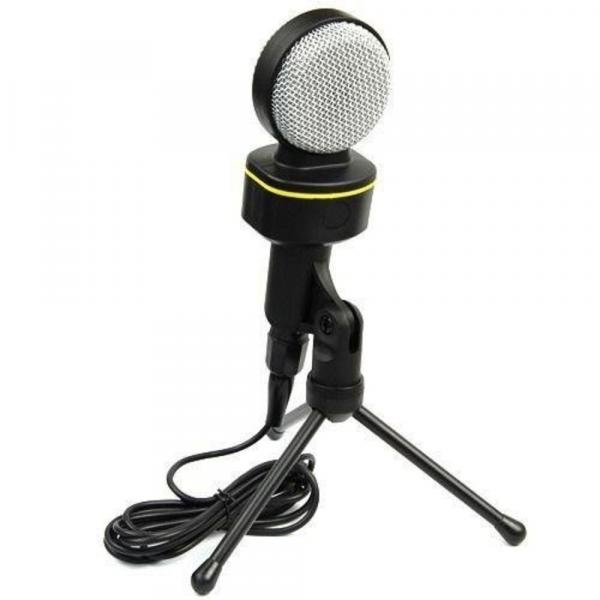 Microfone com Fio Condensador para Gravação em Estudio Pc P2 - MT1021 - Tomate