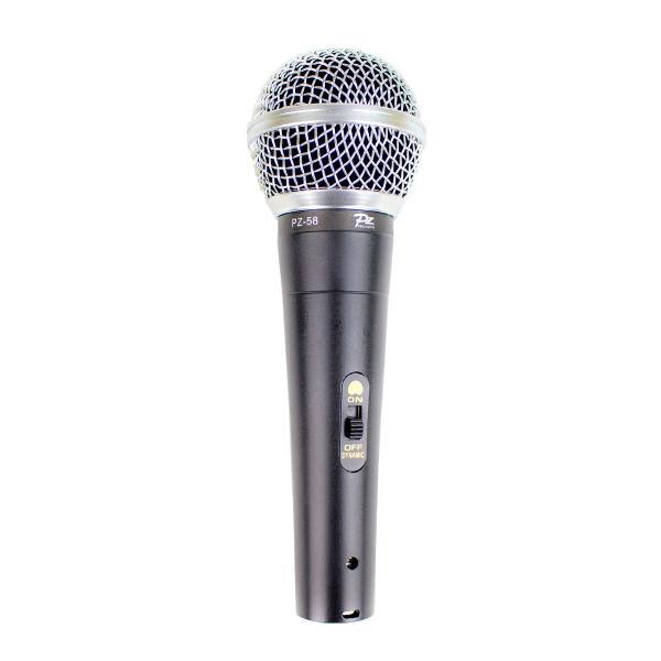 Microfone com Fio de Mão com Chave - Pz 58 Pz