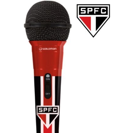 Microfone com Fio do São Paulo F.C MIC-SPO-10 Waldman