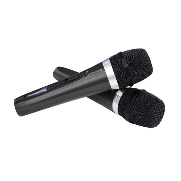 Microfone com Fio Duplo Profissional Modelo Mt-1003 - Tomate