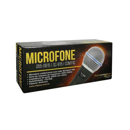 Microfone com Fio Performance Sc-815 - Performance Sound