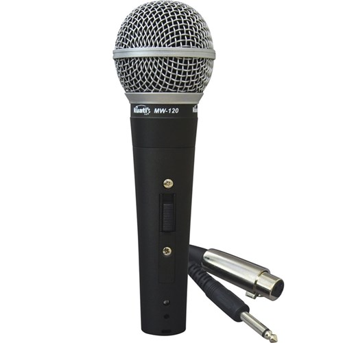 Microfone com Fio Preto Mw-120 Kuati