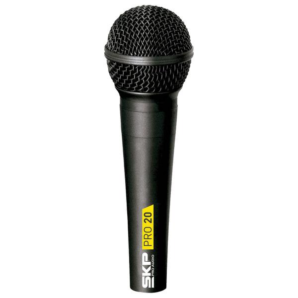 Microfone com Fio Profissional Acompanha o Cabo de 5 Metros PRO20 - eu Quero Eletro