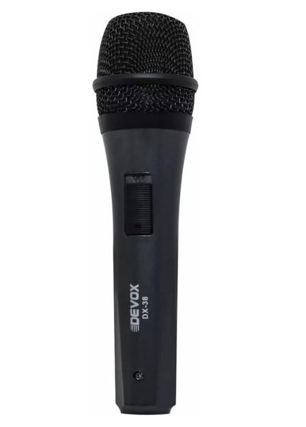 Microfone Com Fio Profissional Devox Dx38 Com Cabo 3m