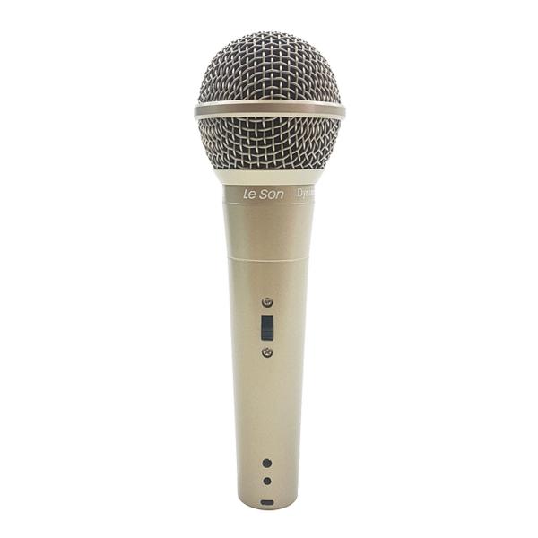 Microfone com Fio Profissional Ls58 Champanhe, Acompanha Cab - Leson