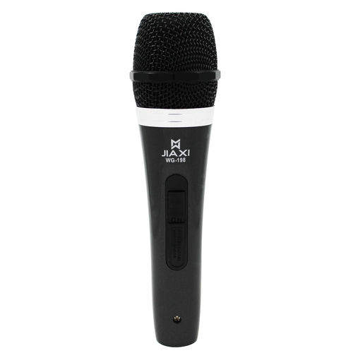 Microfone com Fio Profissional Preto Alta Qualidade