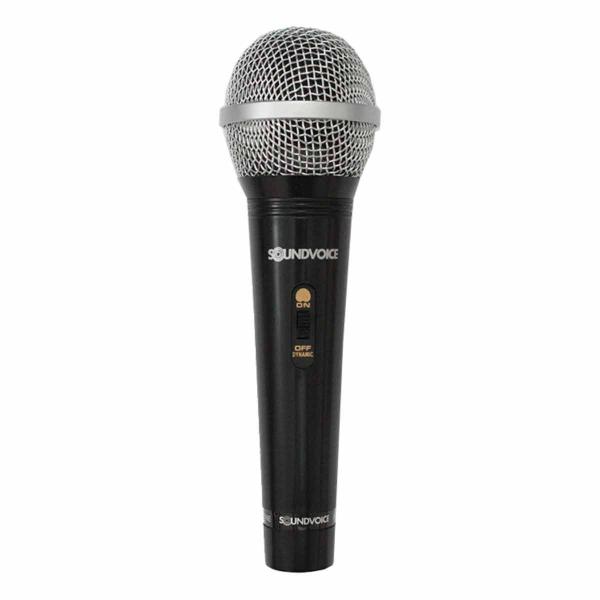 Microfone com Fio Sm100 Dinâmico com Chave Soundvoice