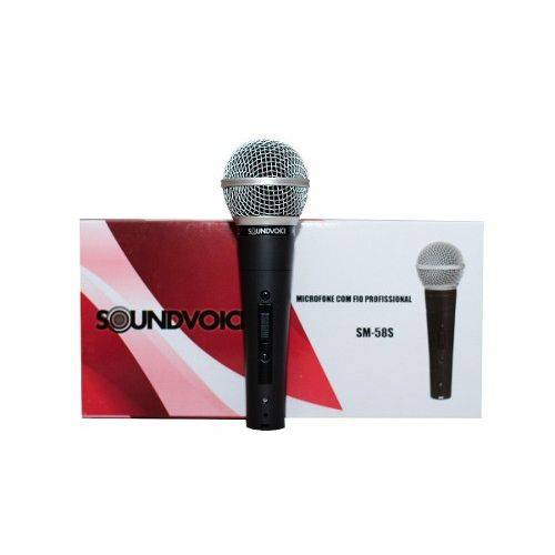 Microfone com Fio Sm58s Soundvoice