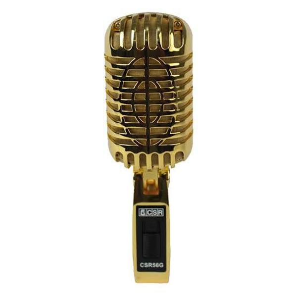 Microfone com Fio Vintage - Dourado CSR56 CSR