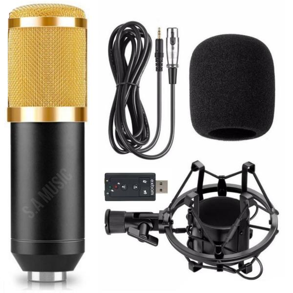 Microfone Condensador Andowl BM 800 BM800 Estudio Gravaçao