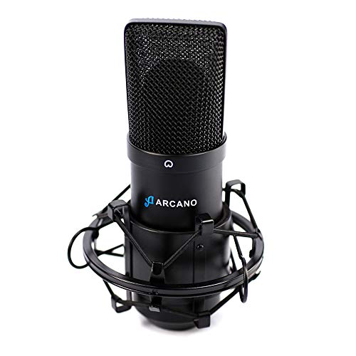 Microfone Condensador Arcano USB com Fio Am-black-1