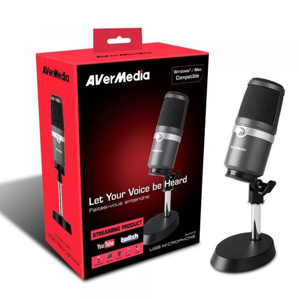 Microfone Condensador Avermedia Am310 Usb