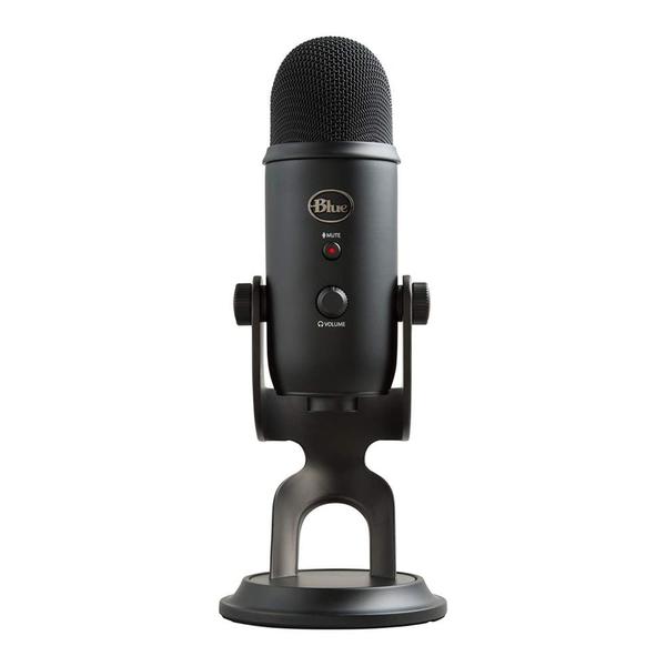 Microfone Condensador Blue Yeti Blackout USB Preto 988-000100 - Logitech