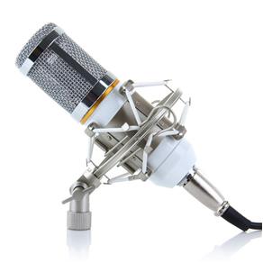 Microfone Condensador Bm 800 Studio de Gravação Web Rádio Branco - Branco