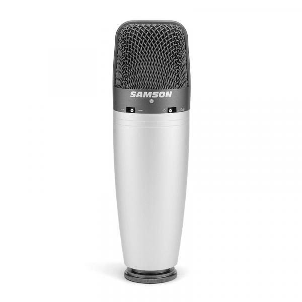 Microfone Condensador C03 Samson com Suporte e Bag