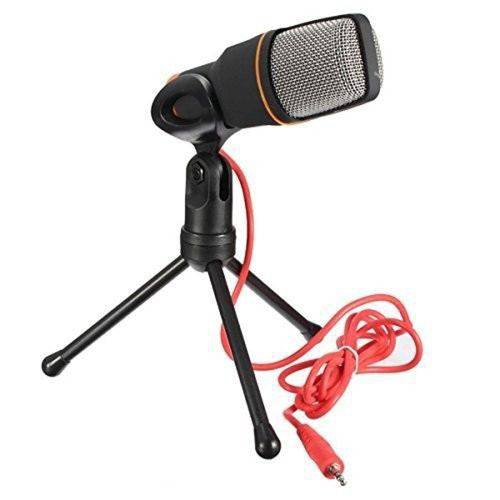 Microfone Condensador com Tripé - Redução de Ruído - Andowl