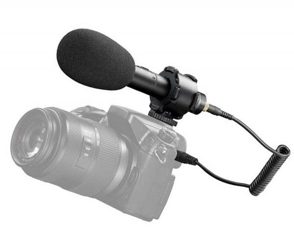Microfone Condensador Estereo Shotgun Boya BY-PVM50