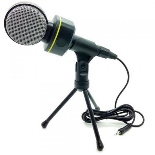 Microfone Condensador Lys com Fio Tripé P2 XLR SF-930 - M-9786