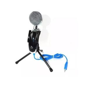 Microfone Condensador Mesa com Tripe Profissional Portátil