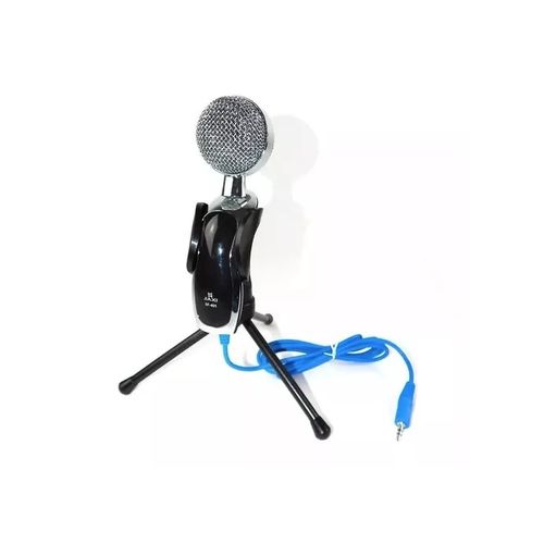 Microfone Condensador Mesa com Tripe Profissional Portátil