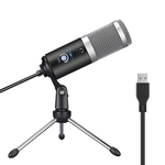 Microfone condensador microfone USB para Youtube Podcast Microfone Chat
