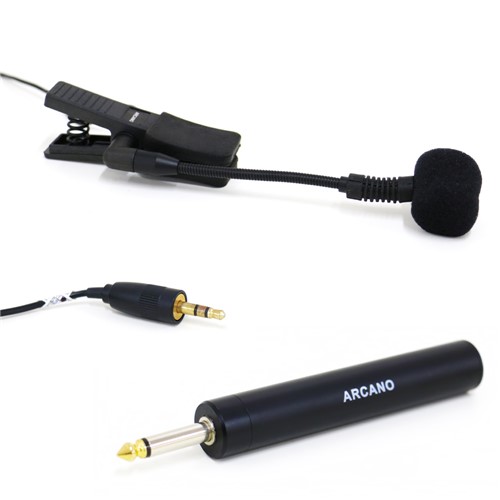Microfone Condensador para Instrumento WZ-2000 (Sterp) P2 C/ Adaptador P10 Sax