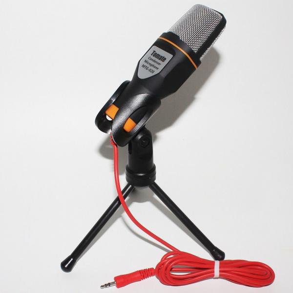 Microfone Condensador para PC Gravar Video Youtuber MTG-020 - Tomate