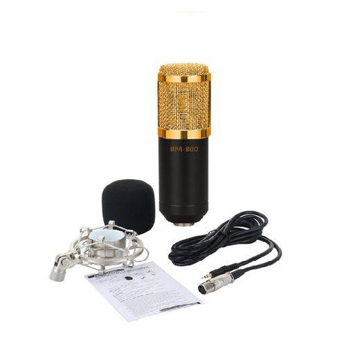 Microfone Condensador Profissional Bm800 para Studio Audio