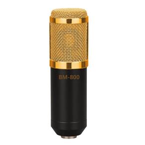 Microfone Condensador Profissional Bm800 Studio Audio Preto - Preto