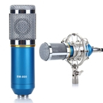 Microfone Condensador Profissional Microfone Estúdio De Som Gravação Azul Dinâmico
