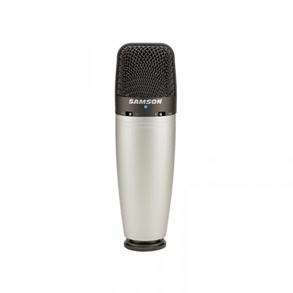 Microfone Condensador Samson C03 Cápsula Larga Multi Padrão
