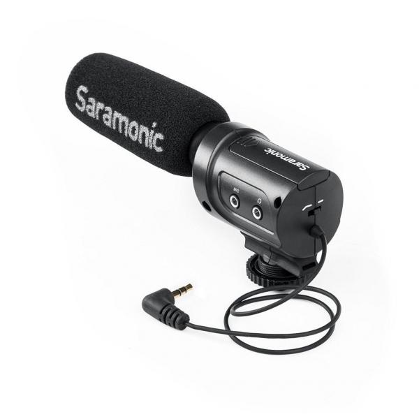 Microfone Condensador Shotgun - Sr-m3 - Saramonic Com Nf