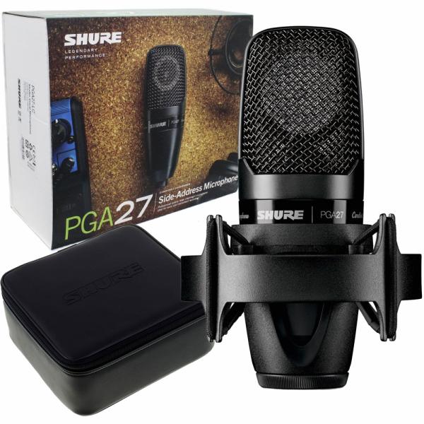 Microfone Condensador Shure PGA27 - LC com Bag Protetora