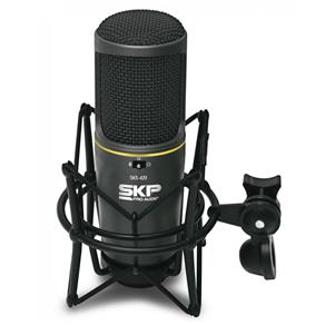 Microfone Condensador SKP SKS420 - Acompanha Suporte Shockmount e Maleta
