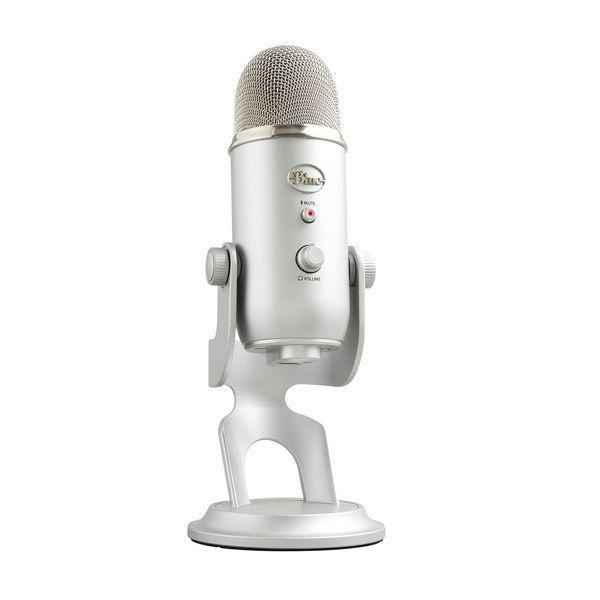 Microfone Condensador USB Blue Yeti Prata - 988-000103 - Logitech