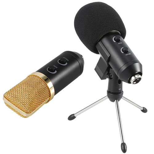 Microfone Condensador Usb Estudio BM100FX + Pedestal Articulado GT648 - Lorben