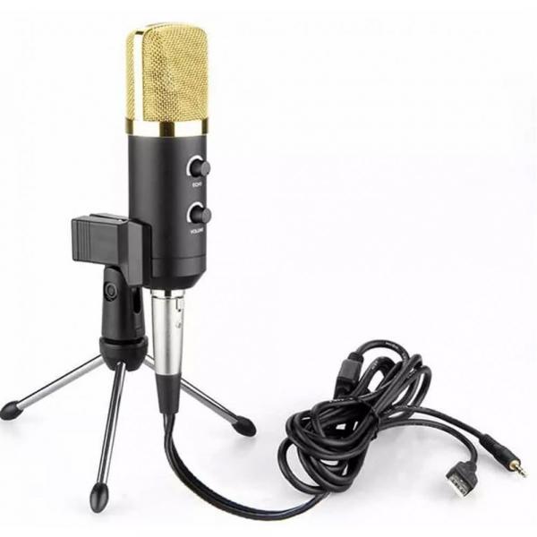 Microfone Condensador Usb Gravação Profissional Bm100fx Lorben Gt648