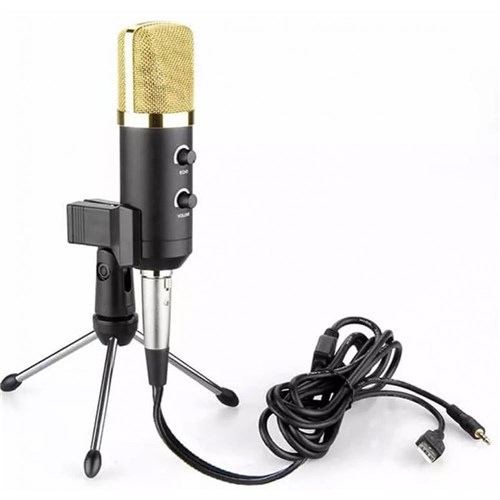 Microfone Condensador Usb Gravação Profissional Bm100fx Lorben Gt648