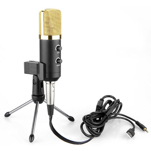Microfone Condensador Usb Profissional Mk-f100tl