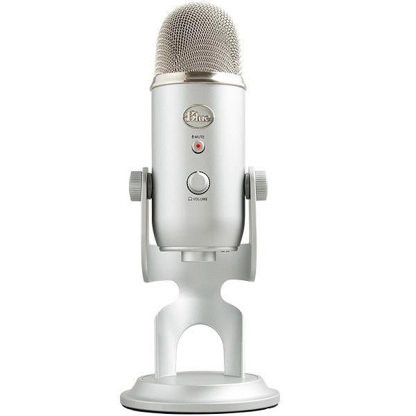 Microfone Condensador Usb Yeti Prata Blue (logitech)