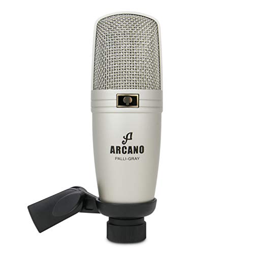 Microfone Condensador XLR Arcano PALLI-GRAY C/suporte