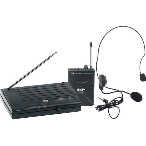 Microfone de Cabeça Headset Sem Fio - Vhf895 - Skp