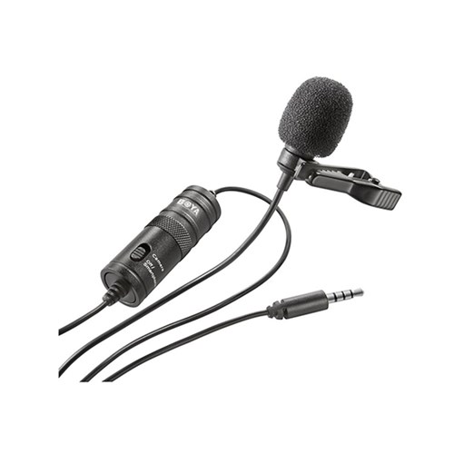 Microfone de Lapela Boya By-M1 para Câmeras e Smartphones