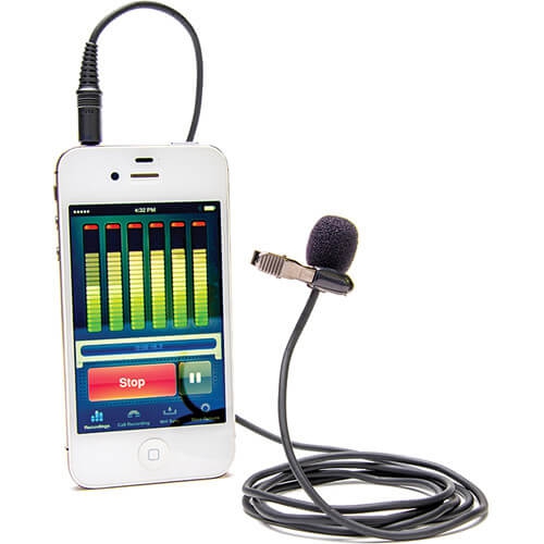 Microfone de Lapela Pro Studio Azden EX503i para SmartPhone e Tablets (P2)