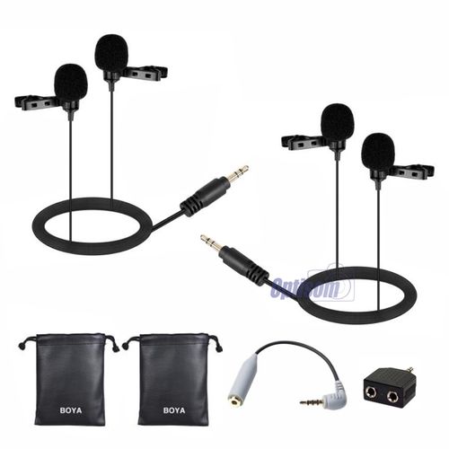 Microfone de Lapela Quadruplo para Smartphone e Câmeras - Boya